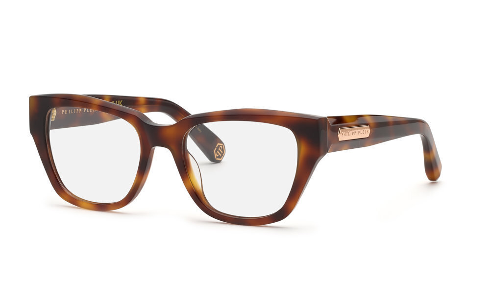PHILIPP PLEIN OPTICAL VPP218M Eyeglasses SHINY DARK HAVANA (0752) 53mm
